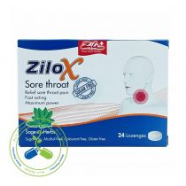 Zilox Sore Throat Lozenges 24 Pieces