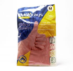 EVERYRAY HOUSEHOLD LATEX GLOVE SIZE-M