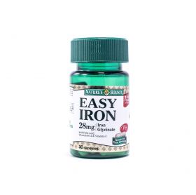 N.B EASY IRON GLY 28MG CAPS 30S